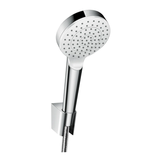 HANSGROHE Душевой набор 1,25 м, белый/хром Crometta 1jet (26690400) фото 1 Aquada.com.ua