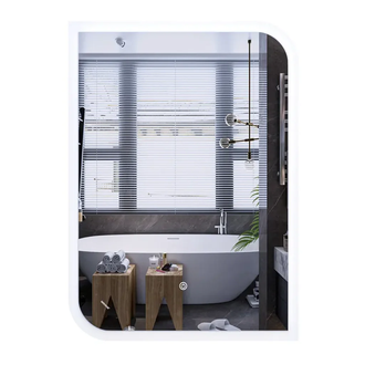 Дзеркало Mixxus Premium BEVEL MA02-90x65-Reverse з Led Touch, Anti-fog, димером (3-6,5kK) (MP6641)