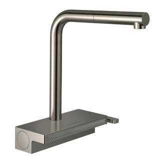 Змішувач для кухні Hansgrohe Aquno Select M81 250 2jet (колір - сталь), з витяжним душем  73836800