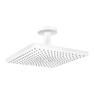 Верхний душ с потолочным подсоединением Hansgrohe Raindance E 300 х 300 мм, 1 тип струи (цвет - белый матовый) (26250700) фото 1 Aquada.com.ua