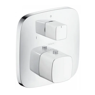 Термостат для душа Hansgrohe PuraVida (цвет - хром/белый) (15771400) фото 1 Aquada.com.ua