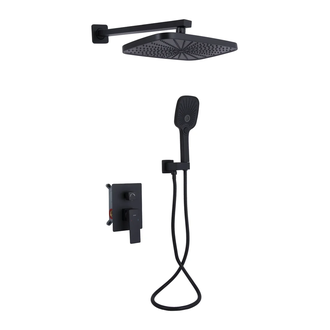 Qtap Gemini Душевая система чёрная (QTGEM113BLM45697)