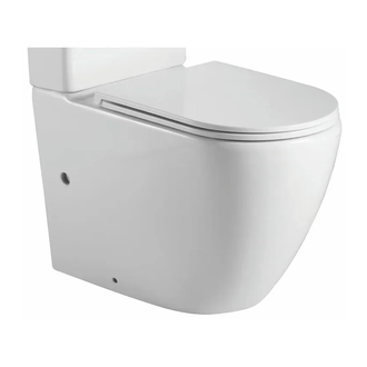 Чаша унітазу-компакту Mixxus Premium Ellipse-0402-R Bowl 660х390х855 Rimless без сидіння (MI8346)