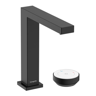 Змішувач для раковини 150 CoolStart EcoSmart+ Hansgrohe Tecturis E (колір - чорний матовий), з донним клапаном 73053670