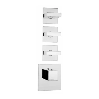 Термостат для ванни настінний Bossini Rectangular (колір - хром) Z033205 030