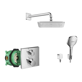 Душевая система скрытого монтажа с термостатом Hansgrohe Croma (цвет - хром) (23714000) фото 1 Aquada.com.ua