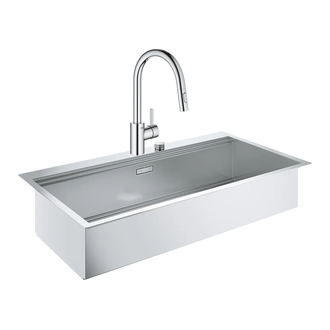 Набор Grohe мойка кухонная K800 31586SD0 + смеситель Eurosmart Cosmopolitan 31481001 (31586SD031481001)