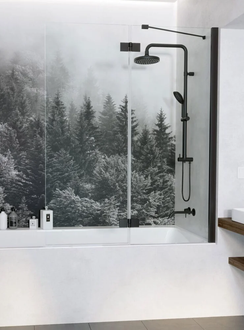 Шторка для ванни Essenza New Black PND II 140 права, RADAWAY (10002140-54-01L)