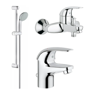 GROHE Набор Смесителей для ванной комнаты 3 в 1 Grohe Euroeco (123226S) (123226S) фото 1 Aquada.com.ua