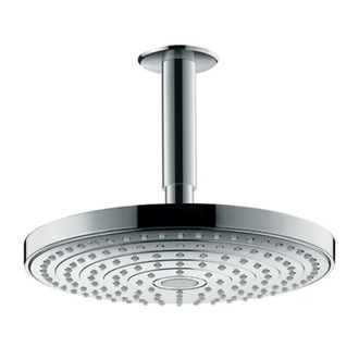 Верхний душ с держателем Hansgrohe Raindance Select S 2jet Ø 240 мм (цвет - хром), EcoSmart 9 л/мин (26469000) фото 1 Aquada.com.ua
