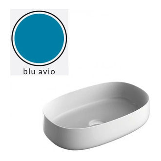 Умивальник на стільницю ArtCeram Cognac 55х35, blue avio (COL003 38; 00) (COL003 38;00)
