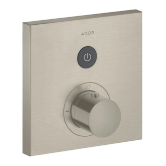 Термостат на 1 потребитель, скрытого монтажа Axor ShowerSelect (цвет - матовый никель) (36714820) фото 1 Aquada.com.ua