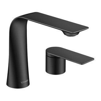 Смеситель для раковины на 2 отверстия Duravit D.1 (цвет - чёрный матовый) (D11120002046) фото 1 Aquada.com.ua