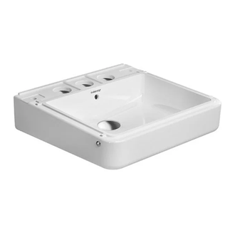 Раковина подвесная Duravit DuraStyle 52 х 49,5 см, с 3 отв. под смеситель (2631520030) фото 1 Aquada.com.ua