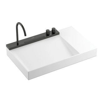 Раковина Hansgrohe Avalegra AquaUnit 78 х 47,5 х 10 см, без переливу, з функцією QuickClean+, із змішувачем, Brushed Black Chrome  22473340