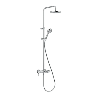 Logo Dual Shower System з змішувачем 6808305-00 верхній душ+ручний душ, хром Kludi НІМЕЧЧИНА