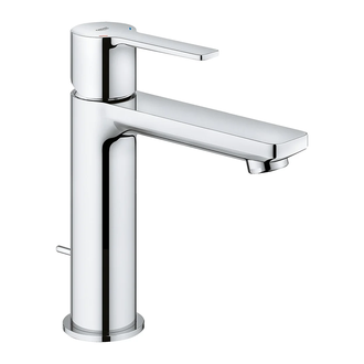 Смеситель однорычажный для раковины Grohe Lineare DN 15 S-Size (цвет - хром) с доным клапаном (32114001) фото 1 Aquada.com.ua