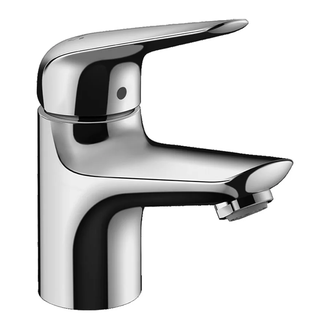 Смеситель для раковины Hansgrohe Novus (цвет - хром), с донным клапаном (71020000) фото 1 Aquada.com.ua