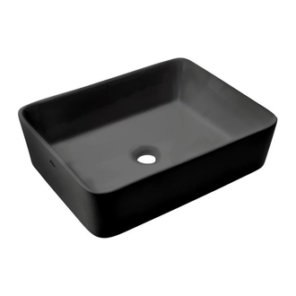 Invena Nyks Умивальник накладний 48х38 см, чорний (CE-11-005)