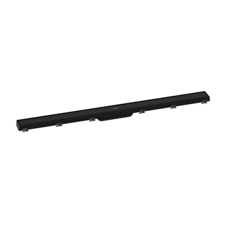 Трап для душа 100 см Hansgrohe RainDrain Match, чёрный матовый (56041670) фото 1 Aquada.com.ua
