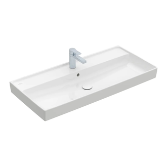 Раковина мебельная 100 х 47 см Villeroy & Boch Collaro (альпийский белый, с переливом) (4A33A501) фото 1 Aquada.com.ua