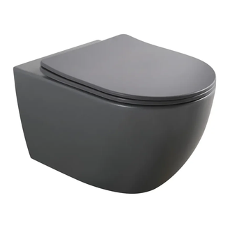 MIXXUS PREMIUM ELLIPSE-0309-T1 Унитаз подвесной, серый (MP6655)