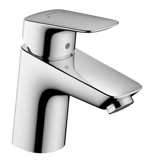 Смеситель для раковины 70 Hansgrohe Logis (цвет - хром), с металлическим сливным гарнитуром 71170000
