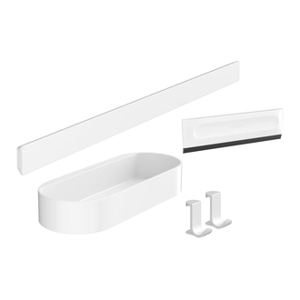 Набор аксессуаров 4-в-1 Hansgrohe WallStoris, белый матовый (27967700) фото 1 Aquada.com.ua