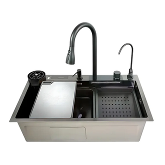 MIXXUS MH7546-SET-08 мийка кухонна, графітова (MI8456)