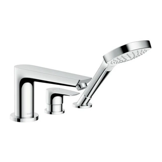 Смеситель на борт ванны Hansgrohe Talis E (цвет - хром) (71730000) фото 1 Aquada.com.ua