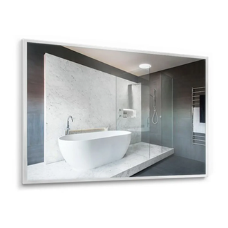 Зеркало Devit Art 80 х 60 см, белый матовый (6032140W) фото 1 Aquada.com.ua
