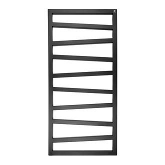 Полотенцесушитель электрический Terma ZigZag в комплекте с тэн One 50 x 131h см, чёрный матовый (WLZIG131050/9005/ONE) фото 1 Aquada.com.ua