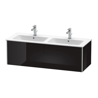 Комплект мебели тумба подвесная с двойной раковиной Duravit XSquare 128 х 47,8 см (XS407504040+2336130000) фото 1 Aquada.com.ua