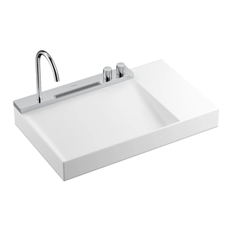 Раковина Hansgrohe Avalegra AquaUnit 78 х 47,5 х 10 см, без переливу, з функцією QuickClean+, із змішувачем, Chrome  22473000