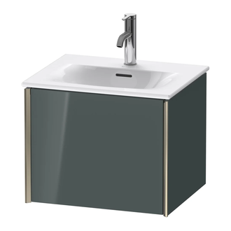 Тумба подвесная под раковину Duravit XViu 51 x 42 см, доломитово-серый глянцевый лак (XV40310B138) фото 1 Aquada.com.ua