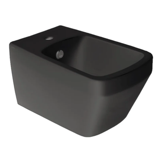 Биде подвесное Simas Baden Baden, чёрный матовый (BB19/F87 NO) фото 1 Aquada.com.ua
