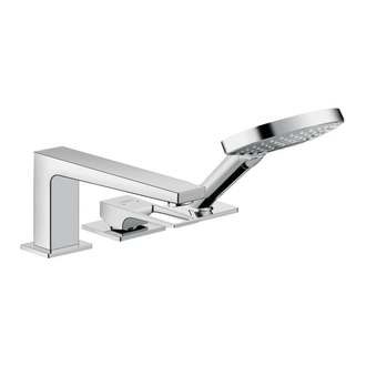 Змішувач на край ванни Hansgrohe Metropol ручка Loop Secuflex, хром (74550000)