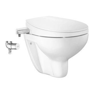 Унитаз подвесной Grohe Bau Ceramic Air, с сиденьем с функцией биде и термостатом Grohtherm Micro (39652SH0) фото 1 Aquada.com.ua