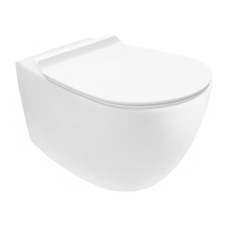 Унитаз подвесной Simas Vignoni с сиденьем Soft Close, белый матовый (VI18/F85+VI004 bianco opaco) фото 1 Aquada.com.ua