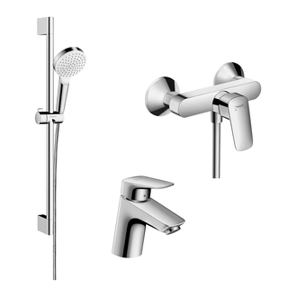 Набор смесителей для душа 3-в-1 Hansgrohe Logis/Crometta (цвет - хром) (70072019) фото 1 Aquada.com.ua