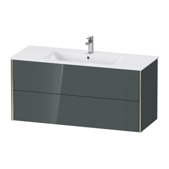 Тумба подвесная под раковину Duravit XViu 121 x 48 см, доломитово-серый глянцевый лак (XV41280B138) фото 1 Aquada.com.ua
