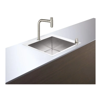 Кухонна мийка Hansgrohe C71 C71-F450-06 Sink combi 550x500 зі змішувачем, stainless steel (43201800)