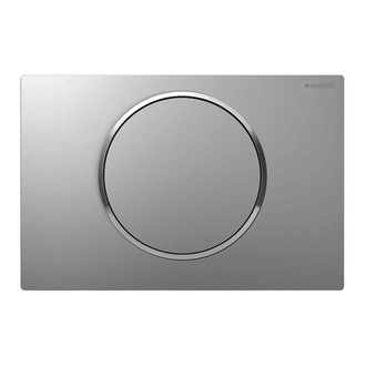 Клавиша смыва, смыв/стоп Geberit Sigma 10 (пластик хром матовый/гляянцевый) (115.758.KN.5) фото 1 Aquada.com.ua