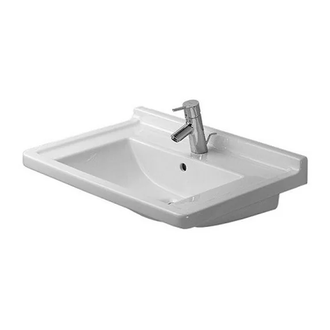 Раковина Duravit Starck 3 79х49 см (0304700000) фото 1 Aquada.com.ua