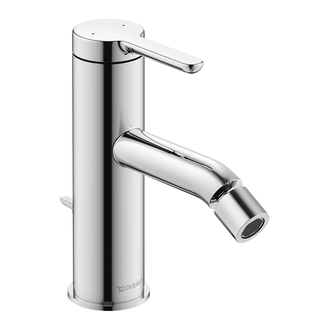 Смеситель для биде Duravit C.1 (цвет - хром), с донным клапаном (C12400001010) фото 1 Aquada.com.ua