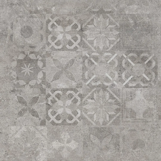 Плитка підлогова Softcement Silver Decor Patchwork RECT 59,7x59,7x0,8 код 8020 Cerrad (5903313318020)