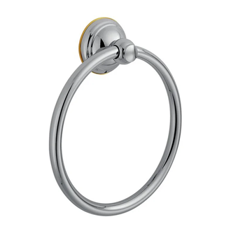 Полотенцедержатель кольцевой, хром / под зол. Hansgrohe Axor Carlton (41421090) фото 1 Aquada.com.ua