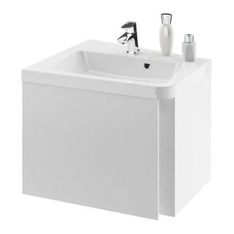 Тумба под раковину Ravak 10° 650х535х450 мм L белая (X000000745) фото 1 Aquada.com.ua