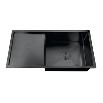 Мийка Zerix ZH7844B-215 (3.0/1.0) PVD-Black з сушаркою для посуду (ZM5565)