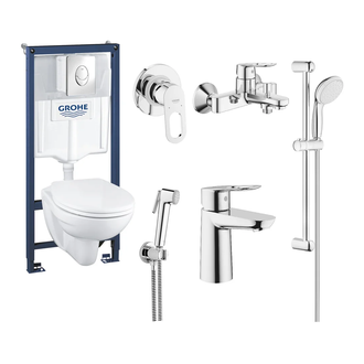 Набор для ванной Grohe Mega Bundle BauLoop (39192МВ0) фото 1 Aquada.com.ua